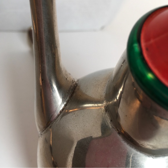 Art Deco Style Metal Santa Stocking Holder Decor - Picture 6 of 6